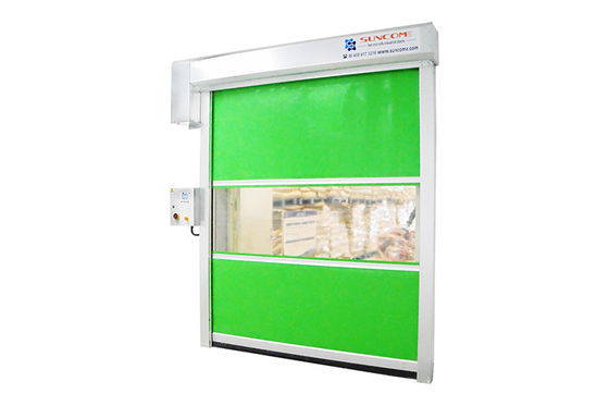 1.2mm PVC Ζυγισμένο Χάλυβα Φρέμα Roll Up πόρτα Κανονικό Πακέτο πλακέ