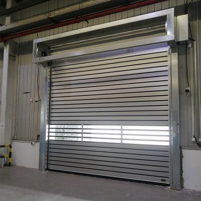 Τυποποιημένο γαλβανισμένο χάλυβα θύρα πλαίσιο Βιομηχανική ασφάλεια Roll Up πόρτες